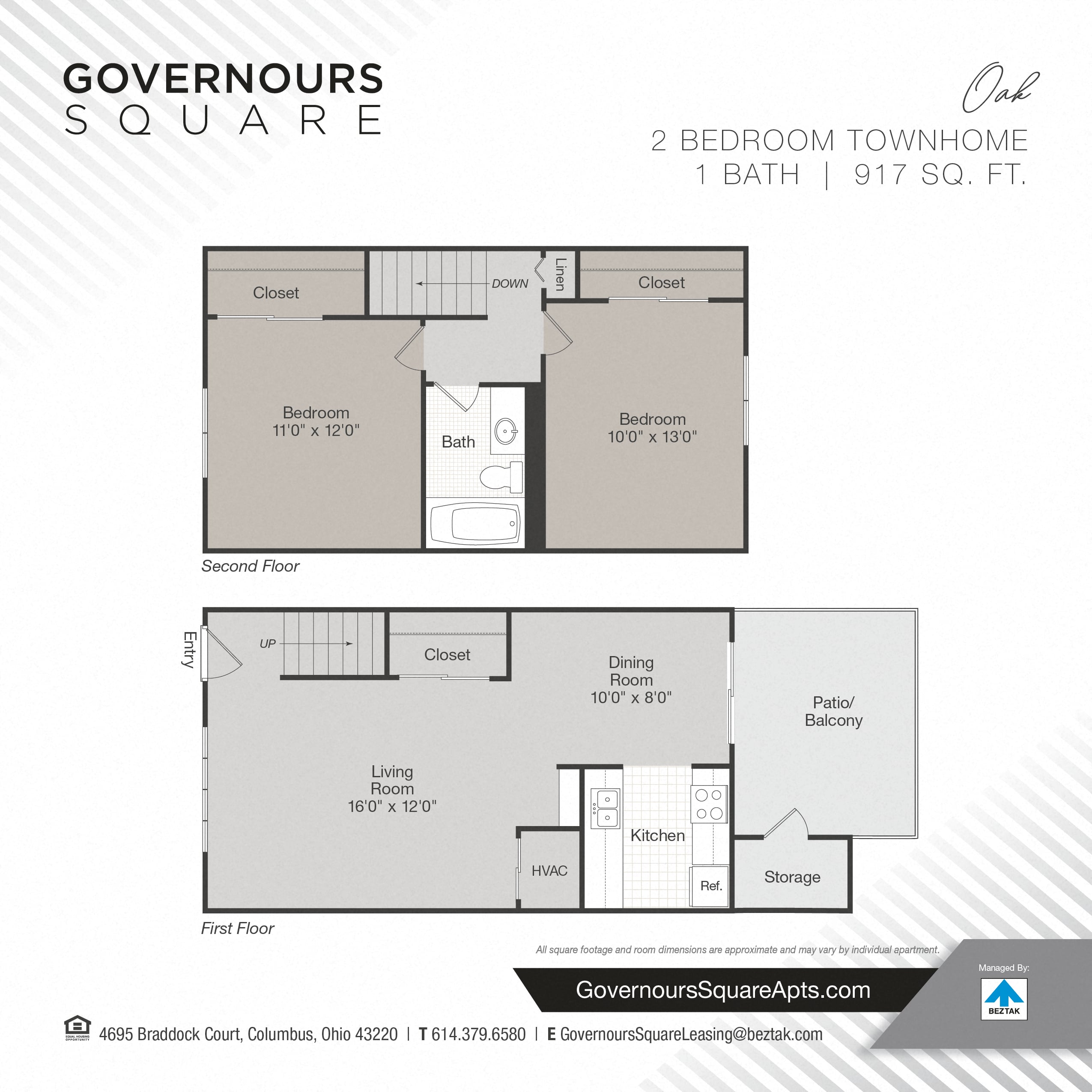Oak floor plan